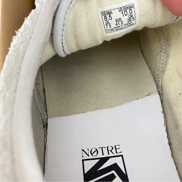 Vans x Notre Old Skool off white sneakers